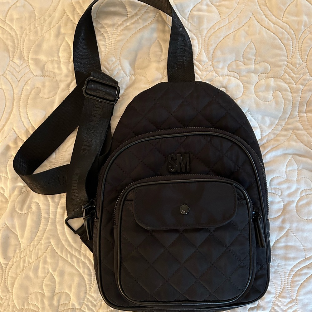 Black Quilted Crossbody Bag